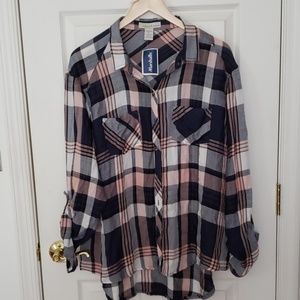 NWT! Flannel Button Down